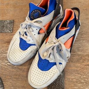 Nike Air Huarache Men’s Size 14 Sneakers DD1068-200 Cream Blue Orange